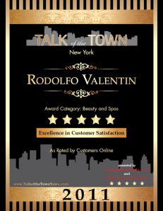Rodolfo Valentin Customer Satisfaction Award